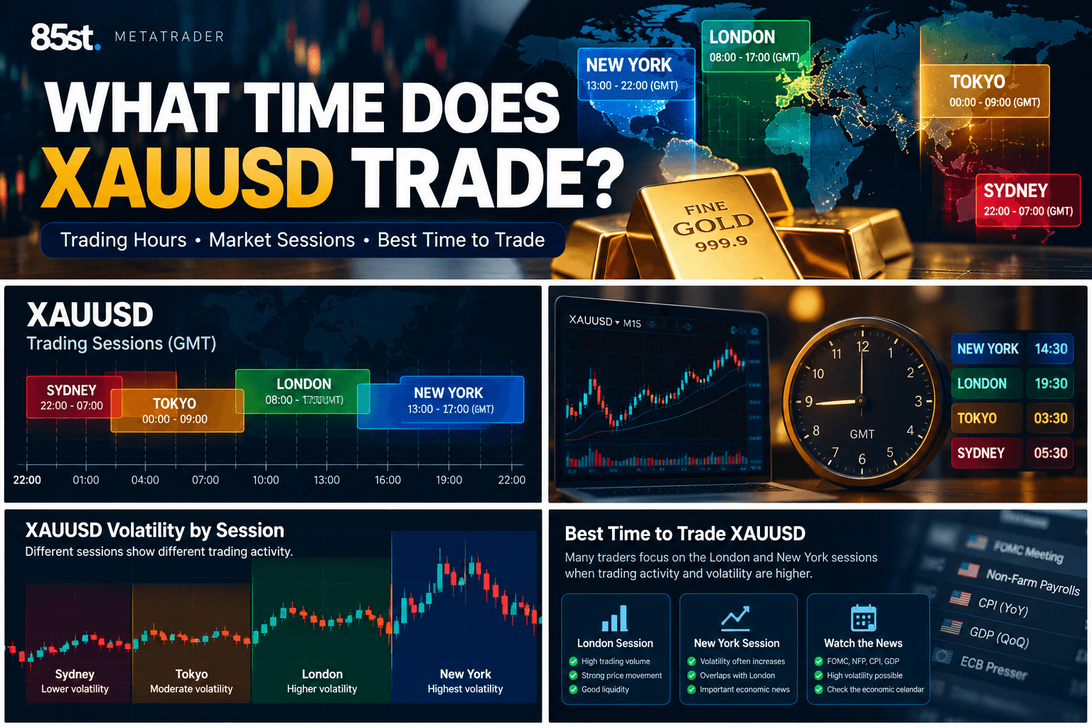 1. When Can You Trade XAUUSD?