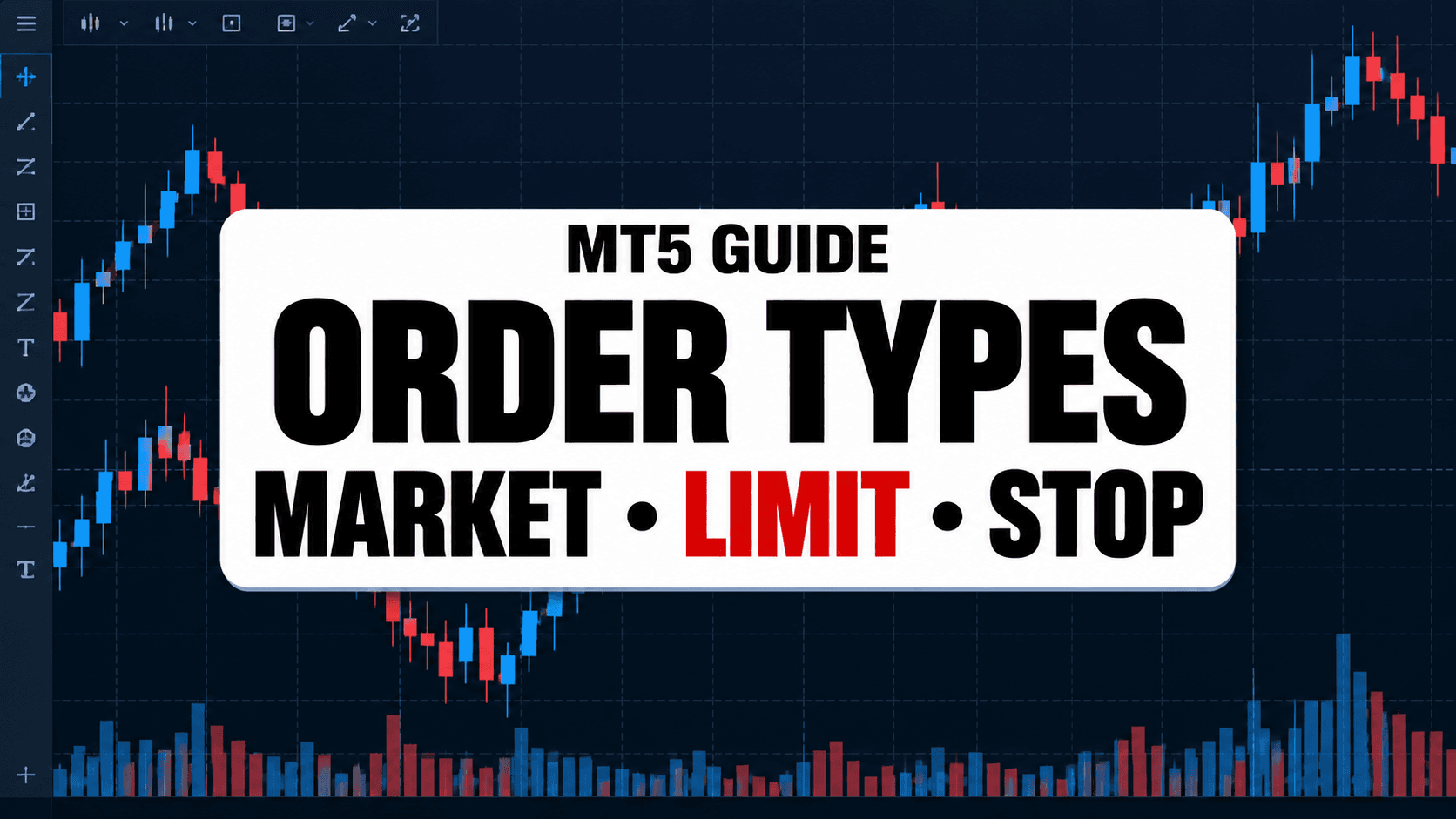 MT5 order types guide comparing market, limit, and stop orders