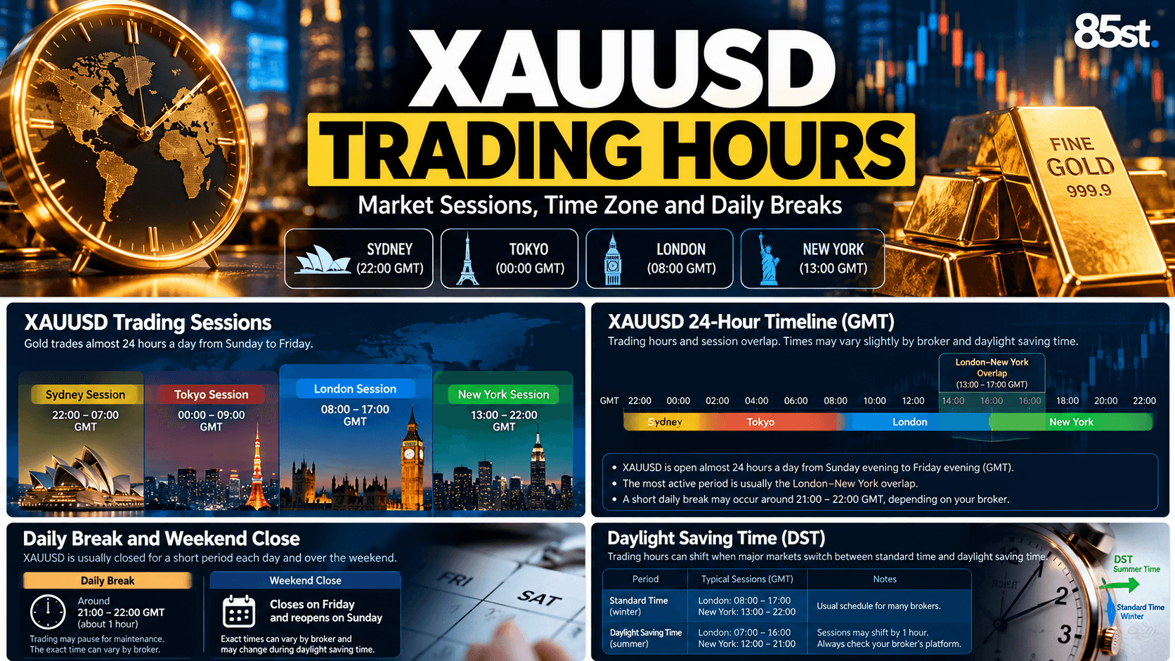 4. When Is XAUUSD Most Active?