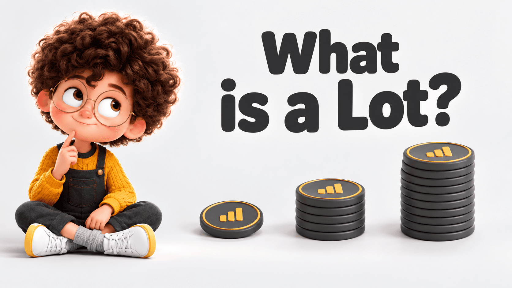 What is a Lot? Curious student and financial education illustration