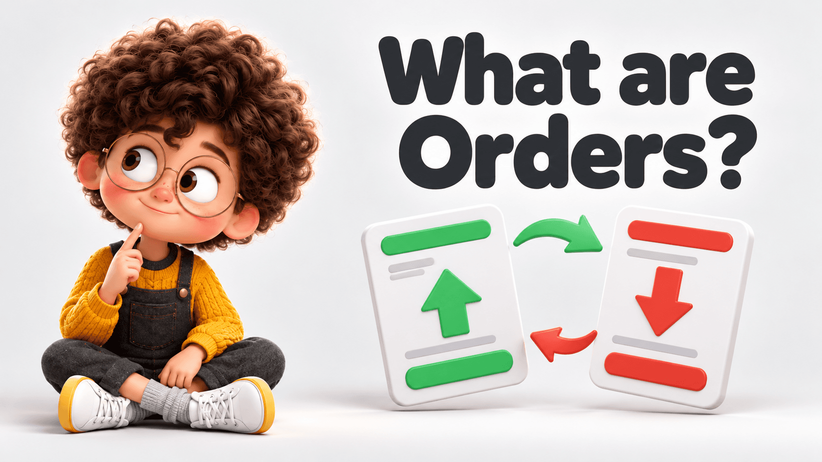 What are Orders? Curious student and financial education illustration